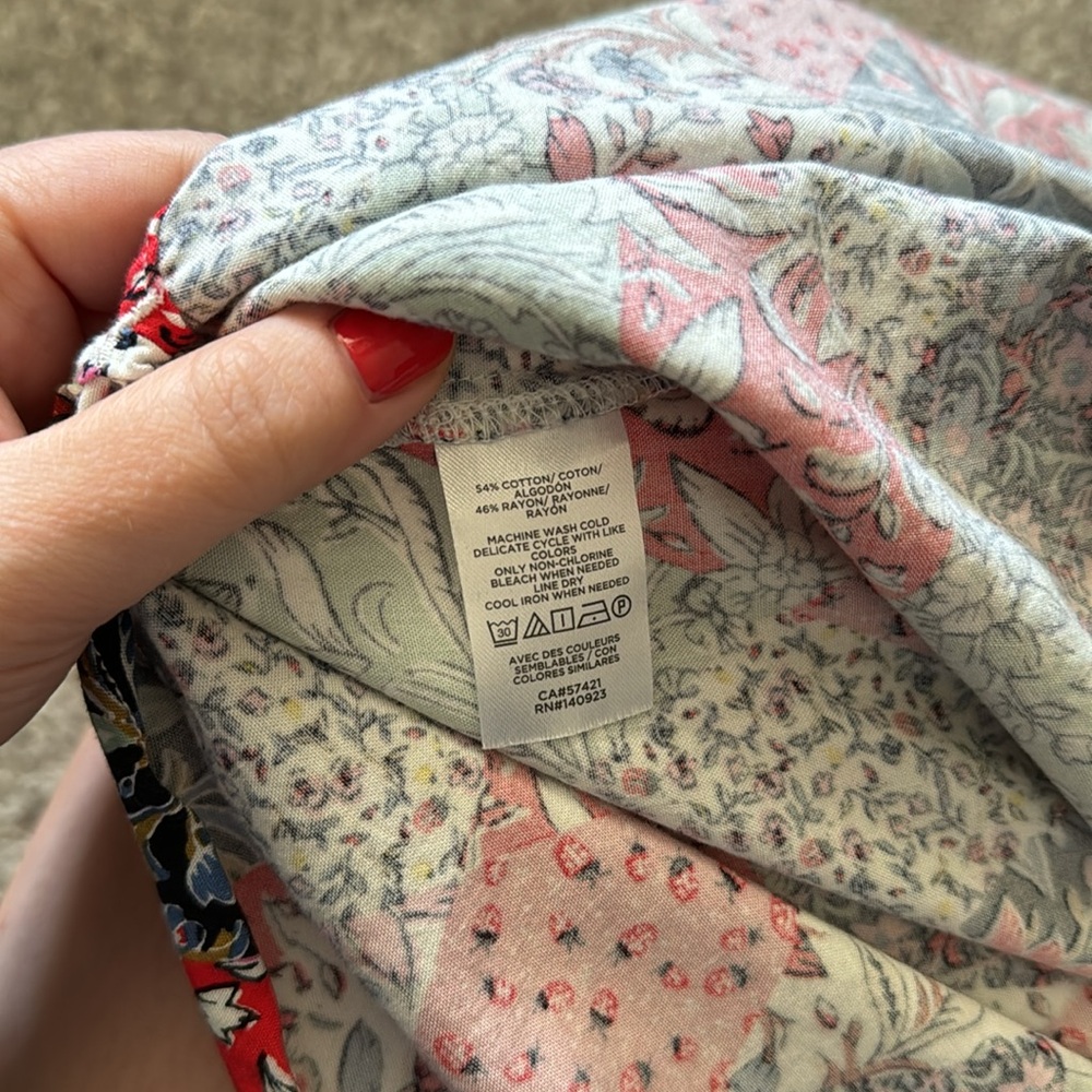 LOFT - patchwork button down - Picture 3 of 5